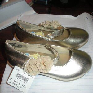 Disney Princess Have Dreams Will Follow Gold New/W Tags Size 6 1/2 Girl's